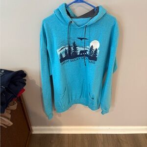 Blue Graphic Hoodie